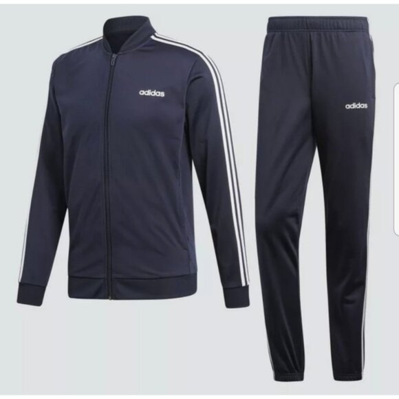 NEW Adidas Navy Mens Tracksuit Sz 2X Jacket Pants - Picture 1 of 6